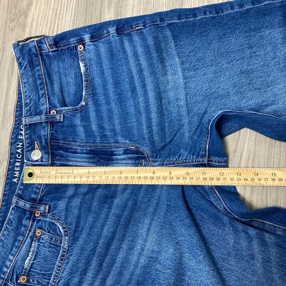 American Eagle Super High-Rise Baggy Wide Leg Ankle Size 8 Short - Picture 4 of 8